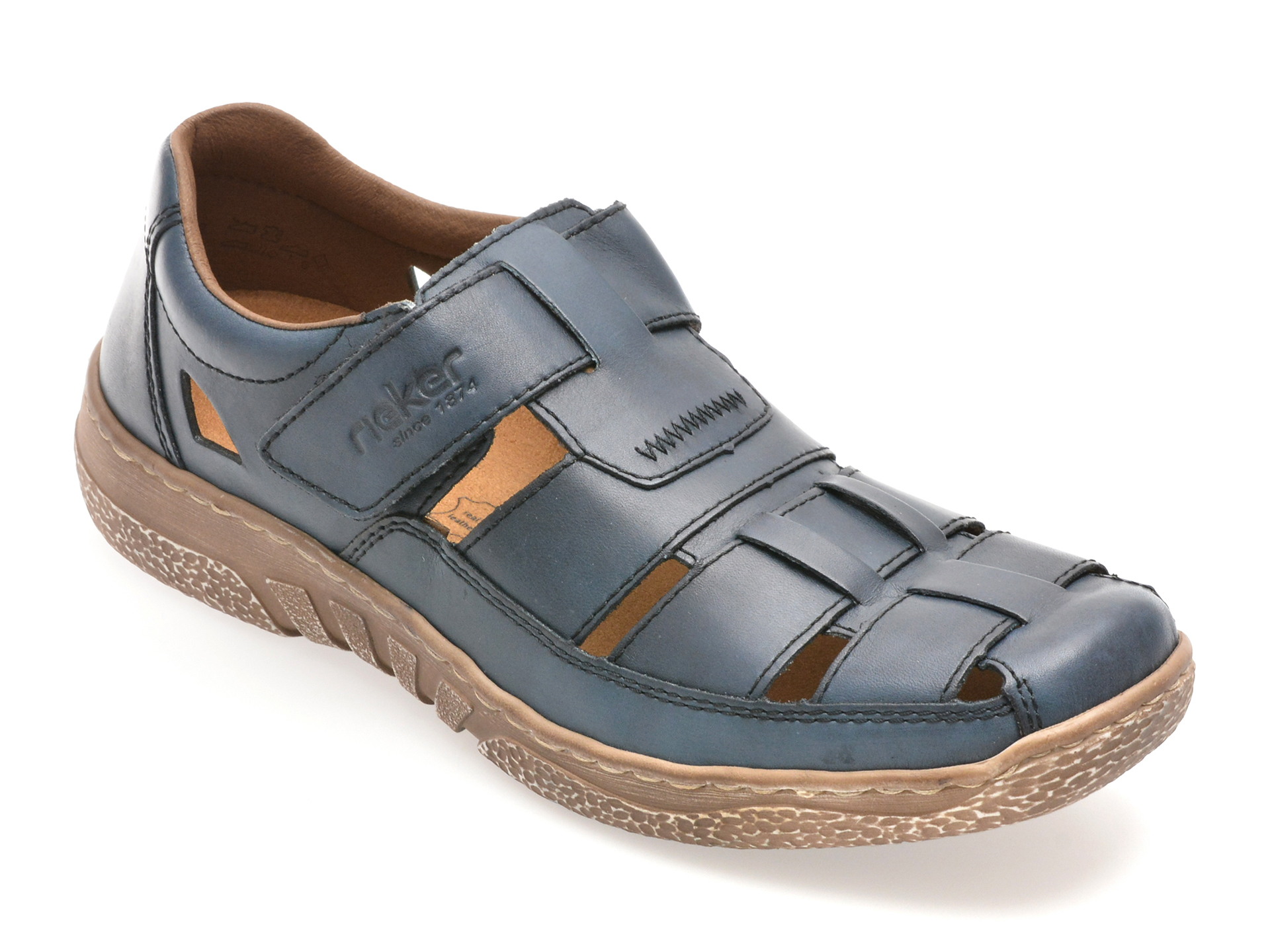 Pantofi Rieker Confort din Piele cu Velcro