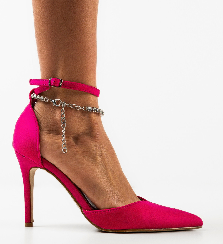 Pantofi Toc Kamiona Fuchsia | Stil și Rafinament - imagine 4
