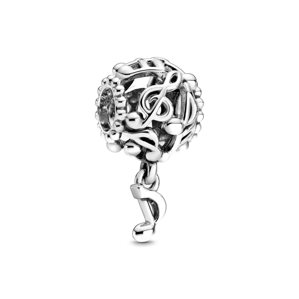 Charm Argint 925 Notă Muzicală Placat Rodiu | Amanda
