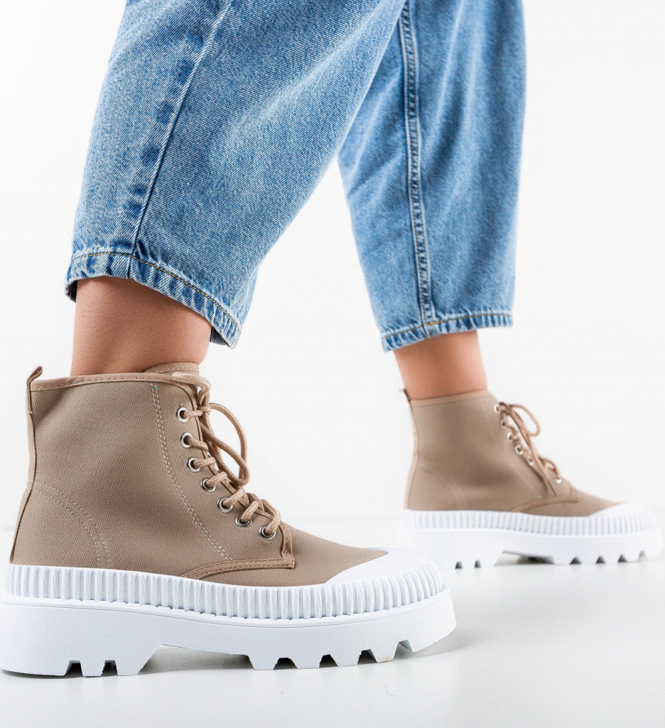 Ghete Elicia Khaki | Stil și Confort - imagine 1