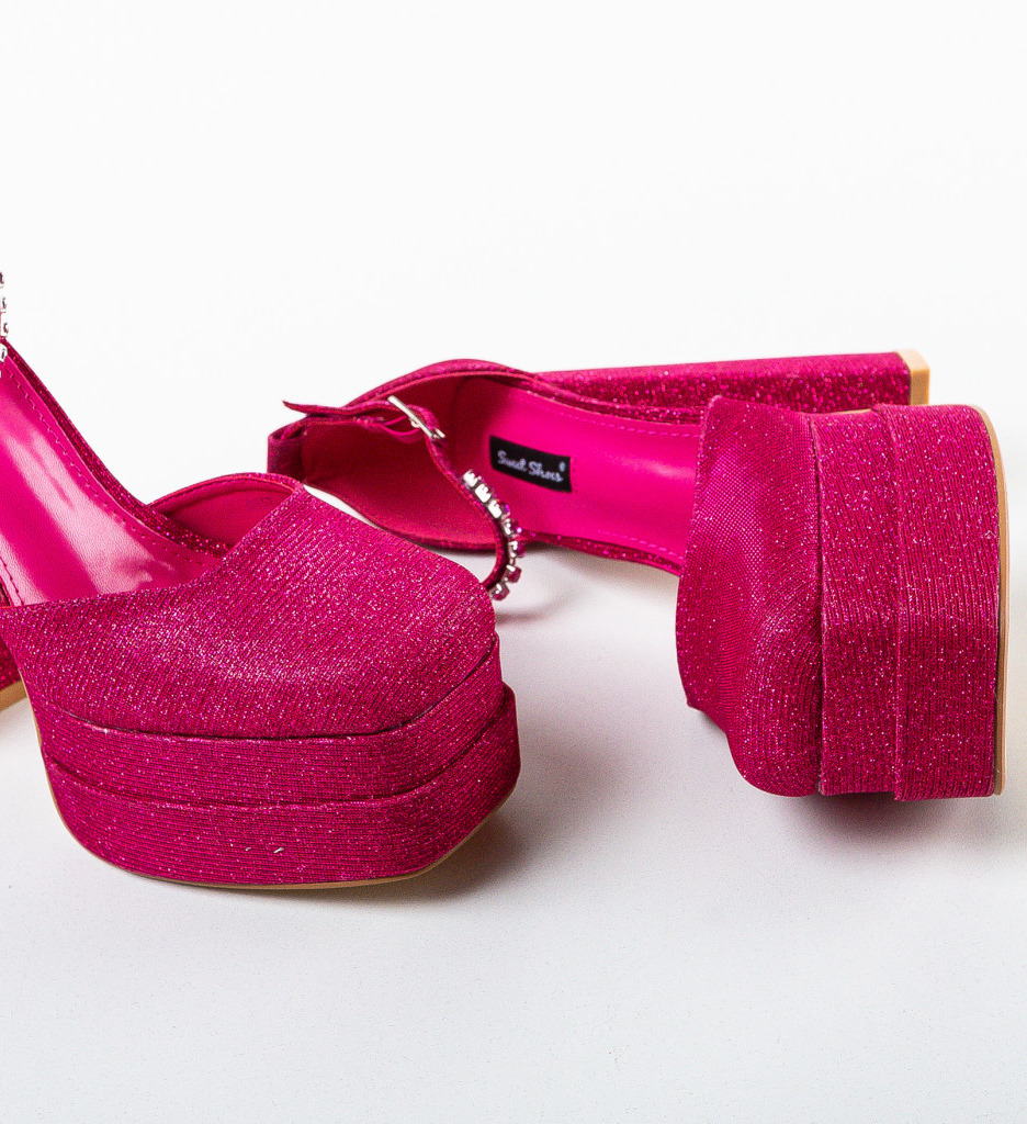 Pantofi dama Kierran Fuchsia eleganți și confortabili - imagine 5