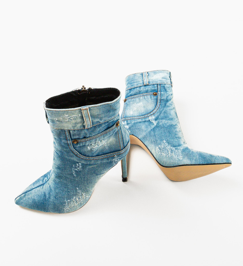 Botine Dama Byron Albastre | Stil & Confort