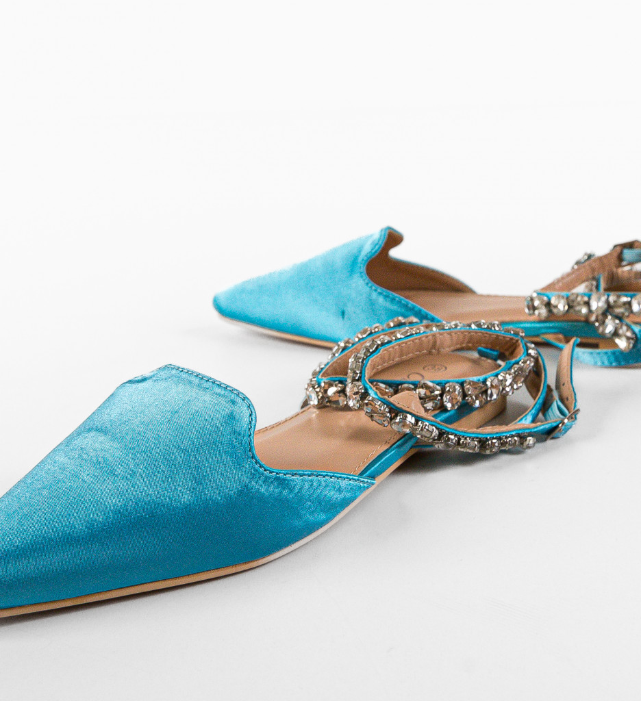 Balerini Josie Albastri - Confort Casual - imagine 7