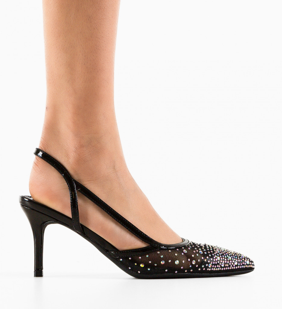 Pantofi Melite Negri - Eleganță și Confort - imagine 2