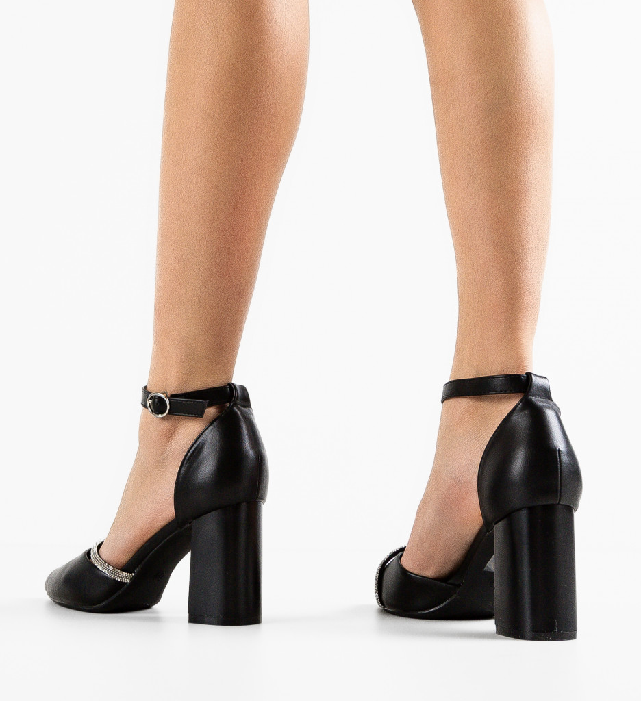 Pantofi cu Toc Dem Negri - Eleganța la Picior - imagine 5