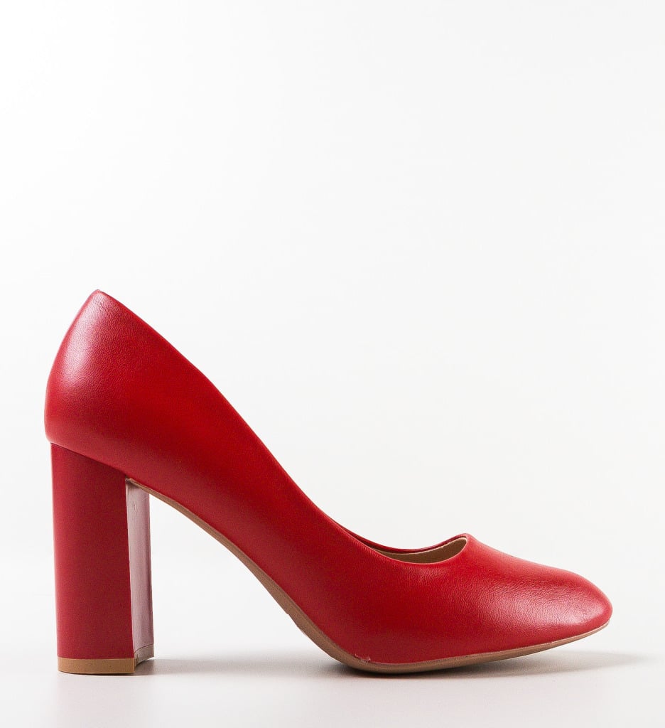 Pantofi Buxton Rosii Eleganți cu Toc Înalt - imagine 4