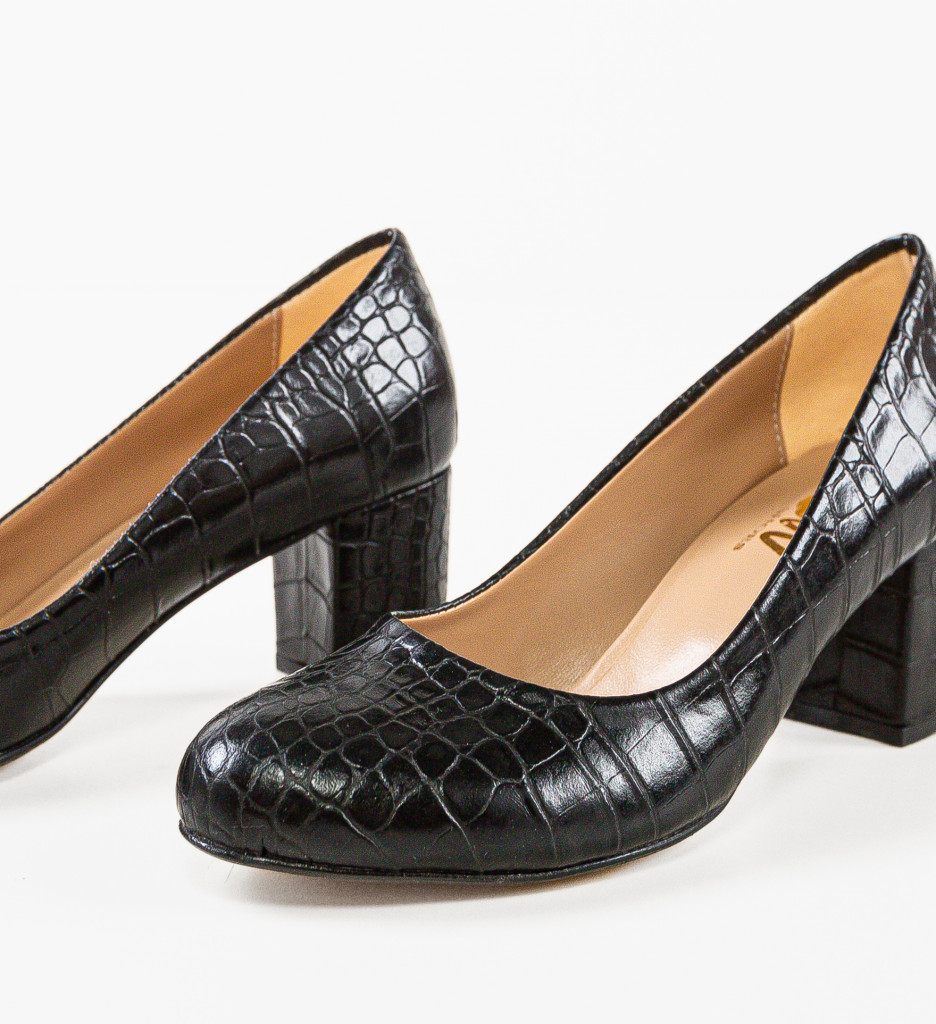 Pantofi Azura Negri - Eleganță și Stil - imagine 6