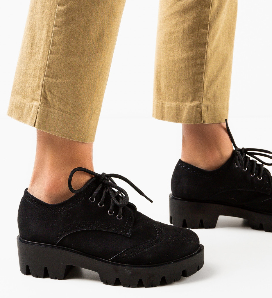 Pantofi Casual Gomine Negri - Confort și Stil - imagine 2