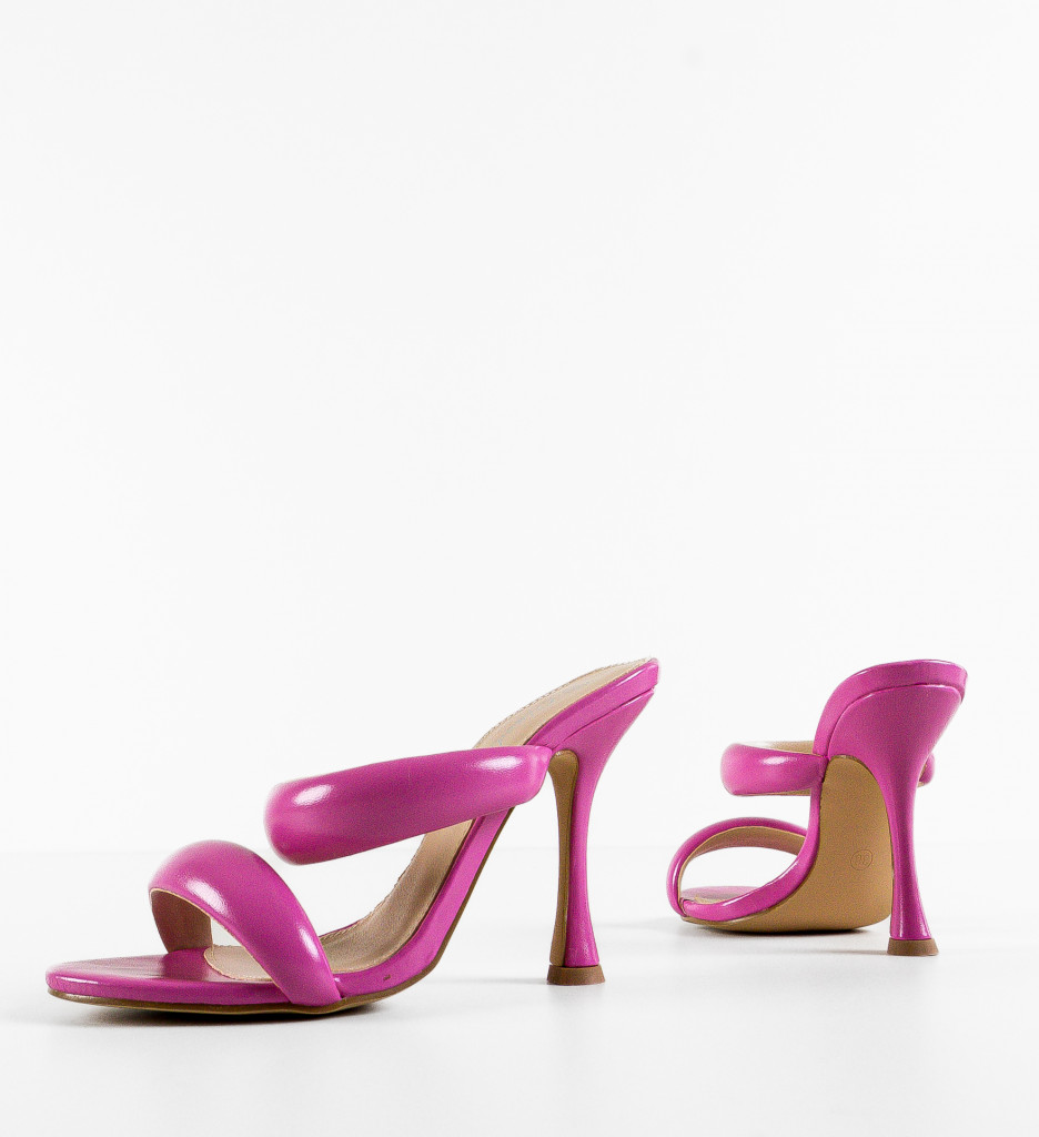 Sandale Saboti Krista Fuchsia - Eleganță și Stil - imagine 8
