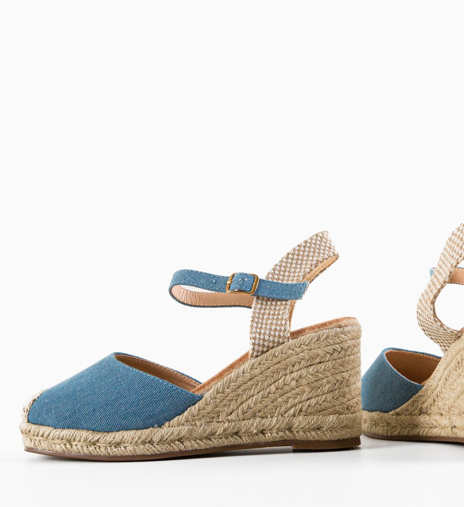 Sandale Platforme Dama Albastre Moana - Stil & Confort - imagine 11