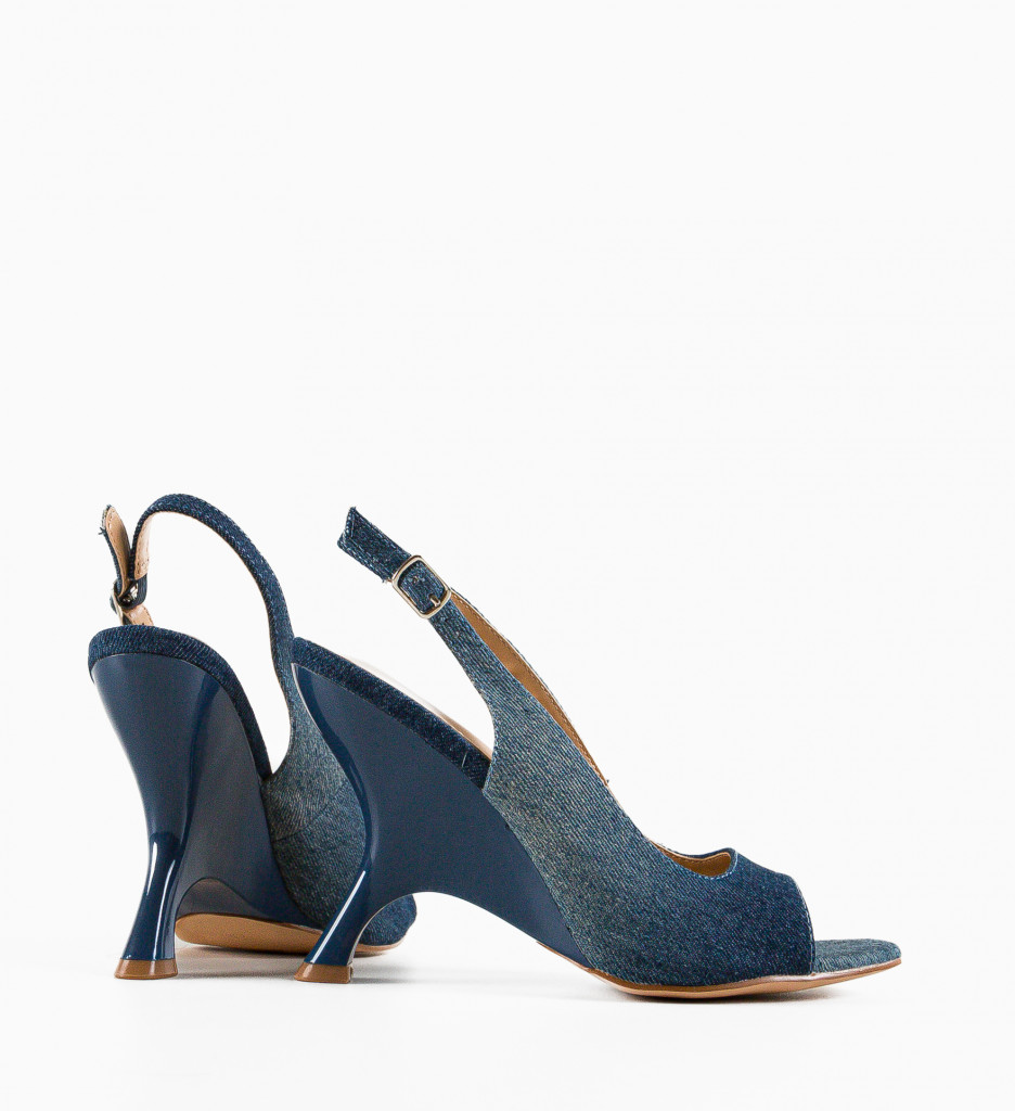 Sandale cu Toc Asuka Albastre | Eleganță și Stil - imagine 7