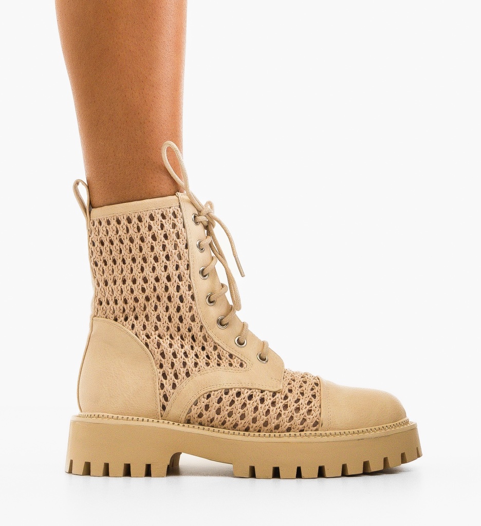 Ghete Dama Faith Bej | Eleganță și Confort - imagine 6