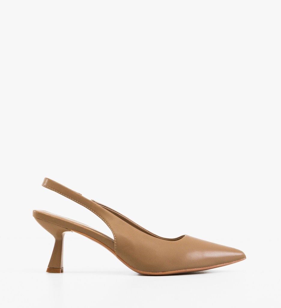Pantofi dama Massey Khaki eleganți - imagine 6