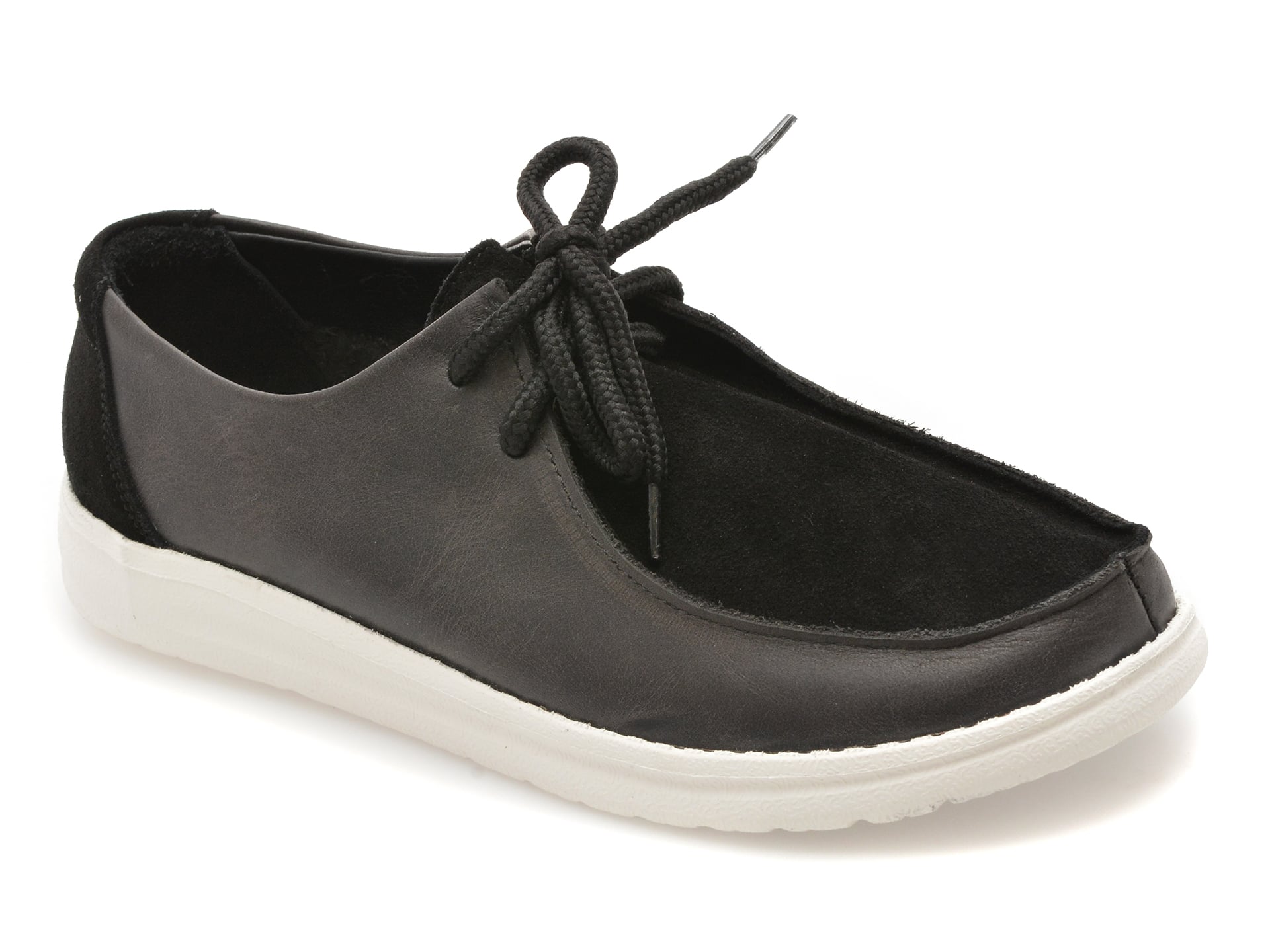 Mocasini GOLD DEER din piele intoarsa Negri