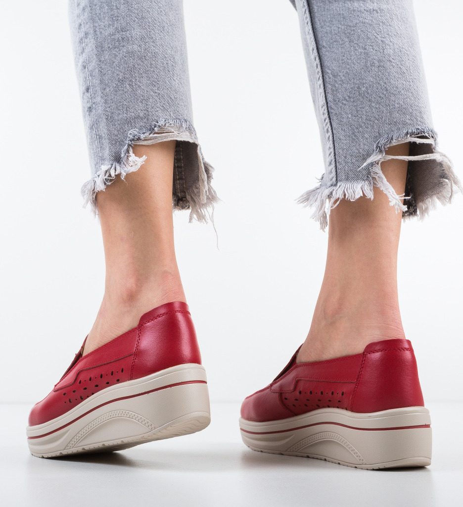 Pantofi Olifram Rosii: Confort și Stil Casual - imagine 3