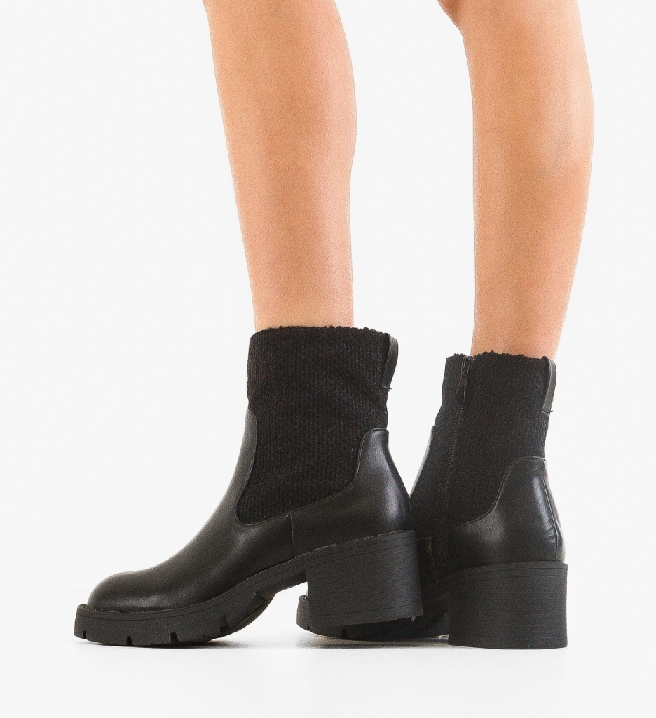 Ghete Dama Vanilla Negre - Stil Versatil - imagine 3