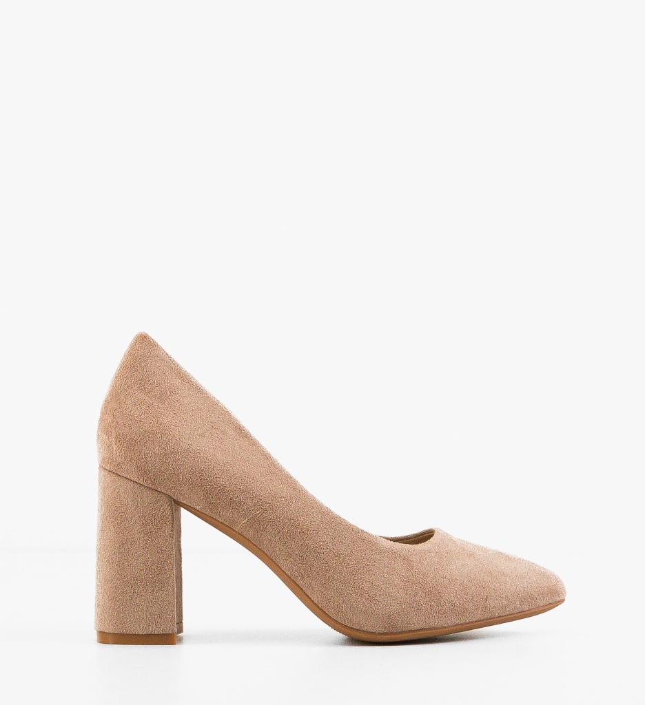 Pantofi Gyny Bej cu Toc | Eleganți și Moderni - imagine 6