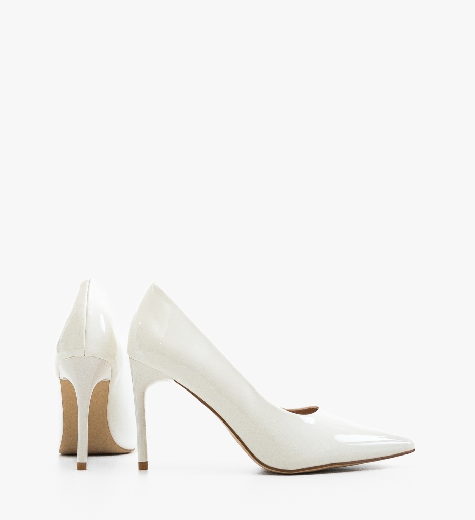 Pantofi Stiletto Neybar Albi - Eleganță și Stil - imagine 5