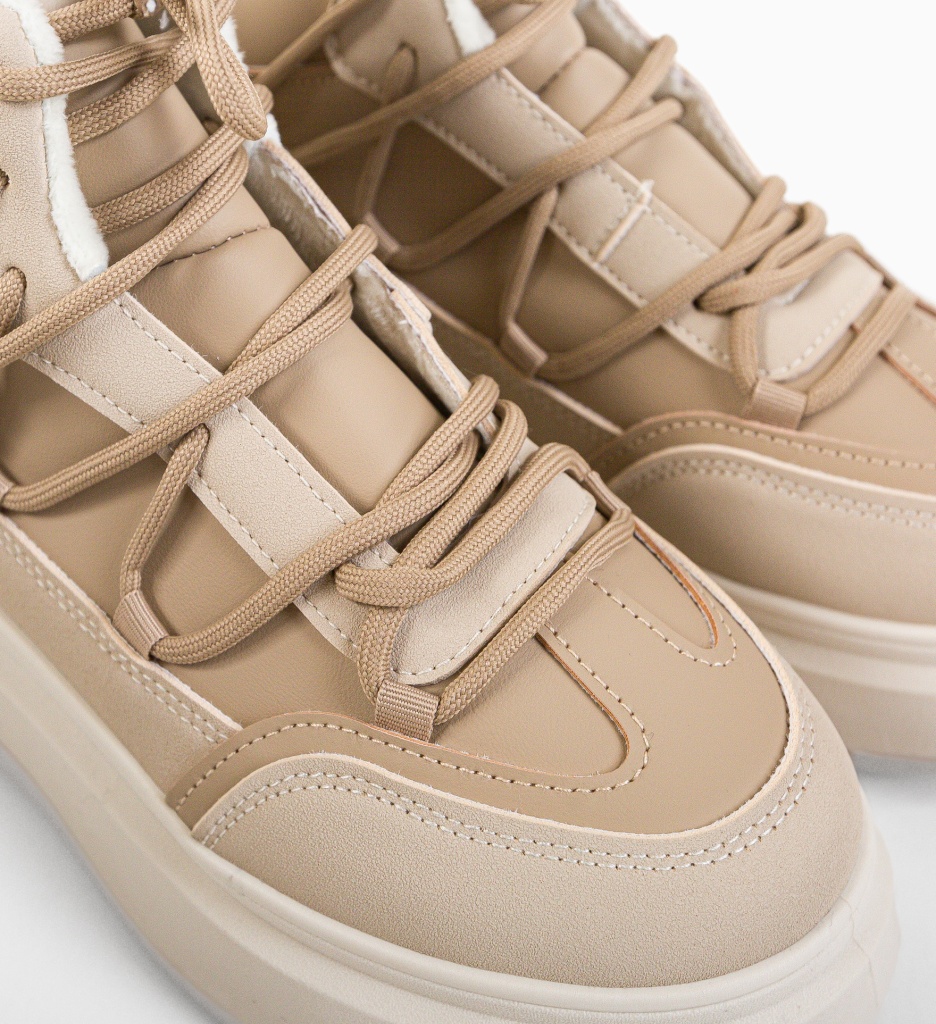 Sneakers Dama Voldus Bej | Confort & Stil - imagine 8