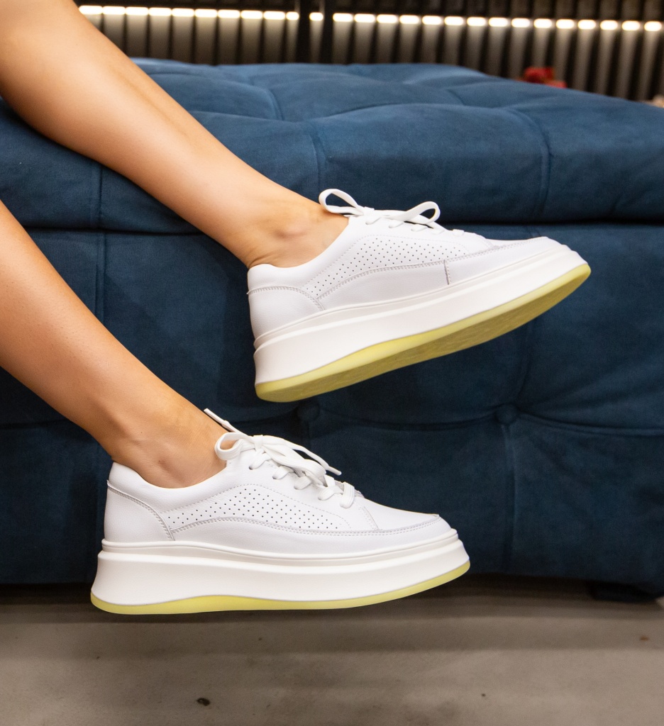 Sneakers Dama Ronda Albi - Confort și Stil Urban