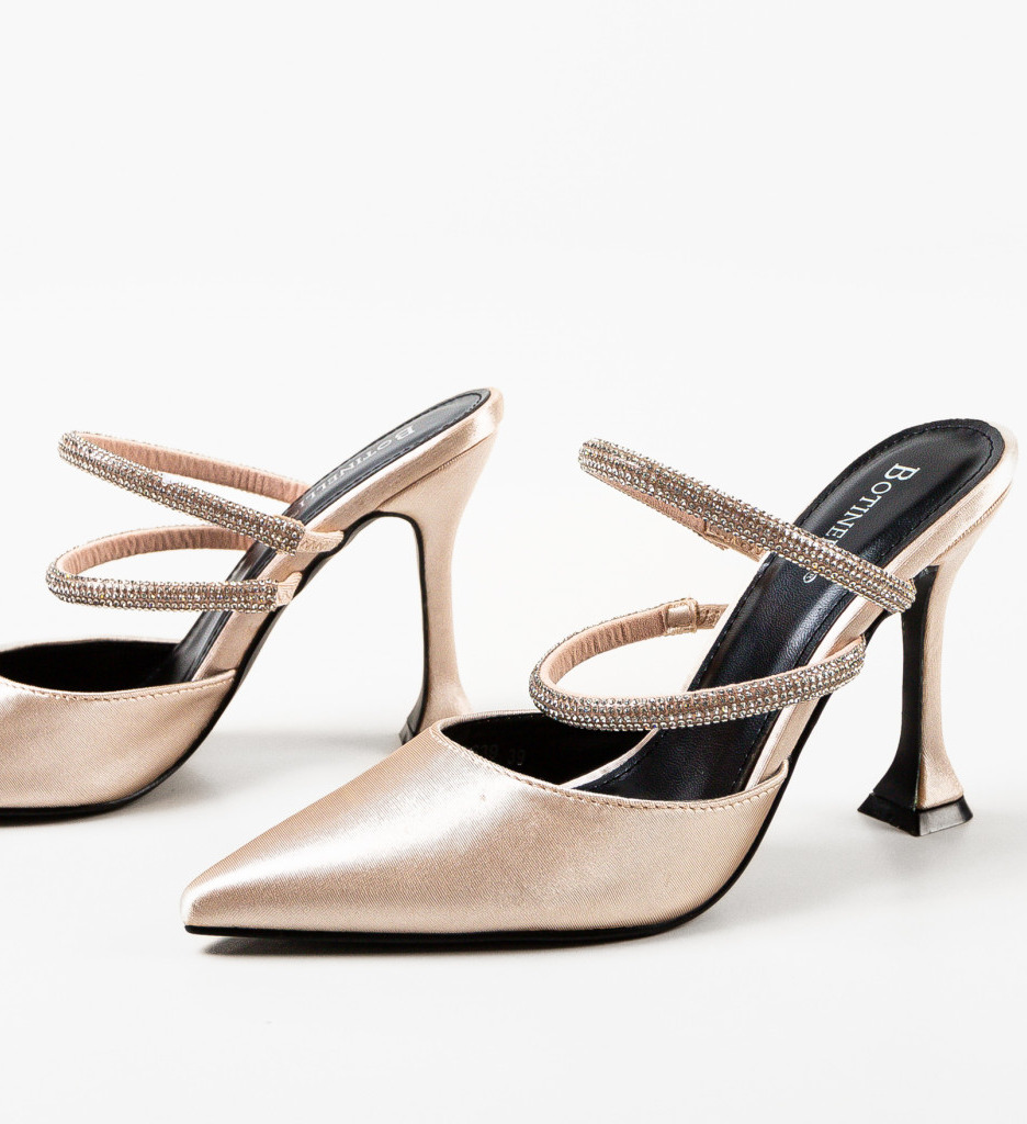 Pantofi cu Toc Manyla Bej - Eleganță și Stil - imagine 4