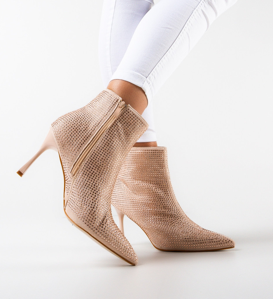 Botine Dama Zayne Aurii - Eleganță și Stil - imagine 3
