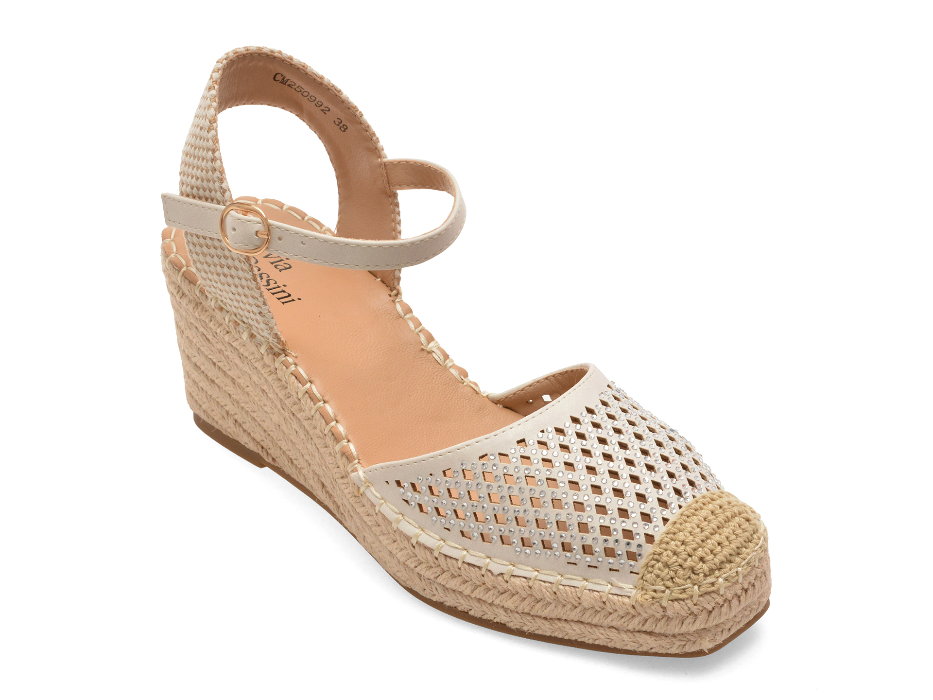 Pantofi FLAVIA PASSINI albi textil casual