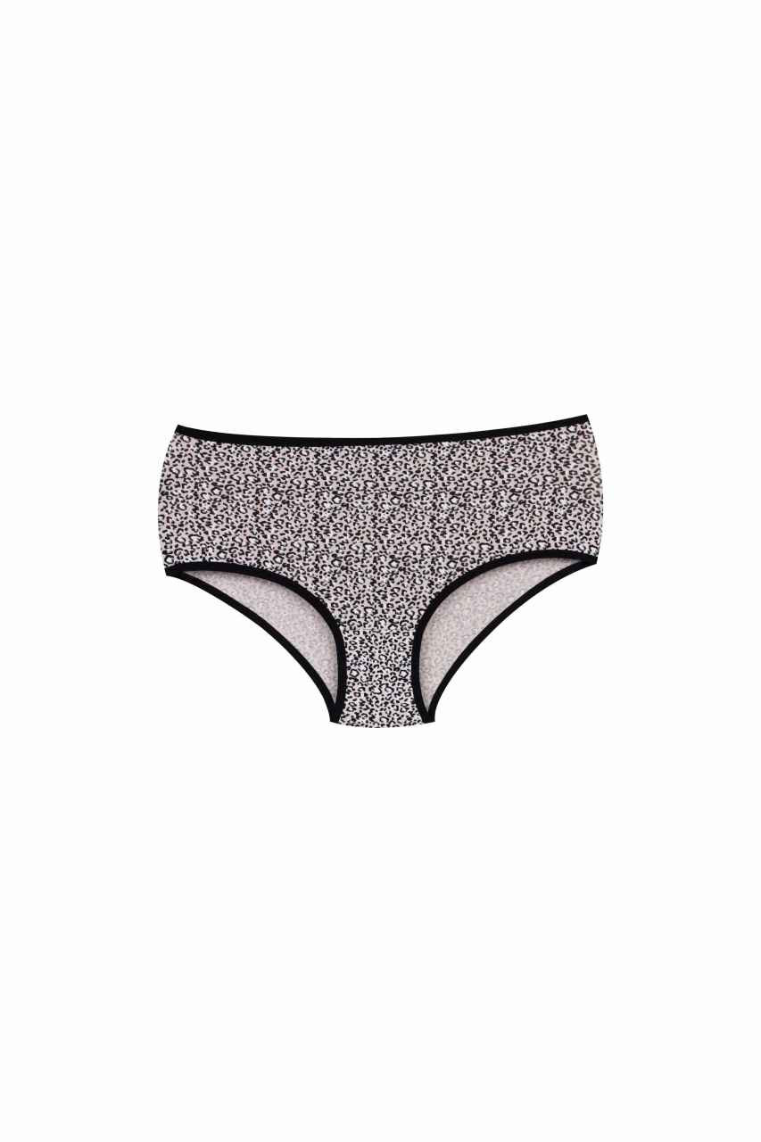 Set 5 Chiloți Dama Picadili Bumbac Crem/Negru - imagine 4