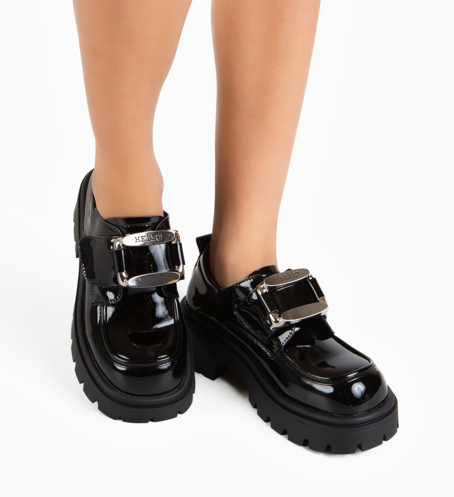 Pantofi Hello Negri - Confort Zilnic