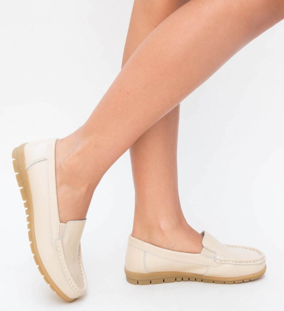 Pantofi Casual Kives Bej - Confort și Stil - imagine 3