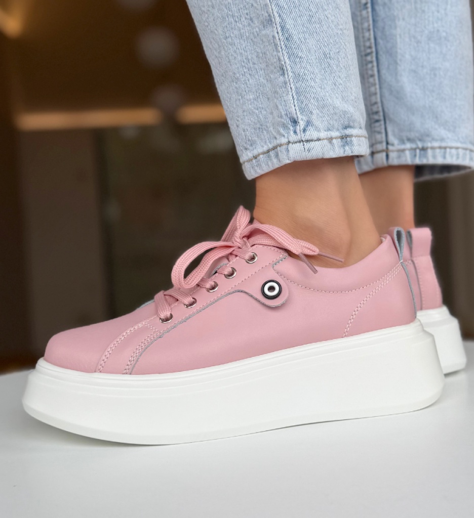 Pantofi Casual Nuandre Roz - Confort și Stil - imagine 10
