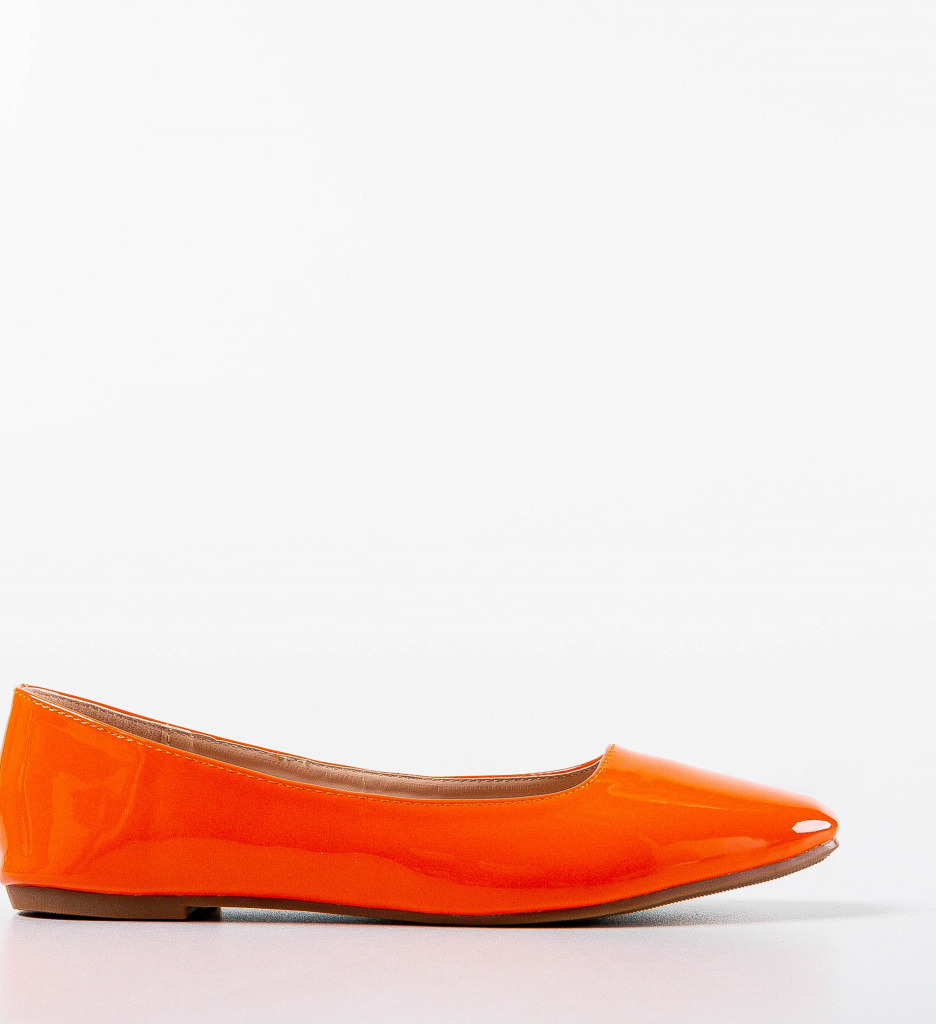 Balerini Dama Portocalii Casual Confortabili - imagine 4