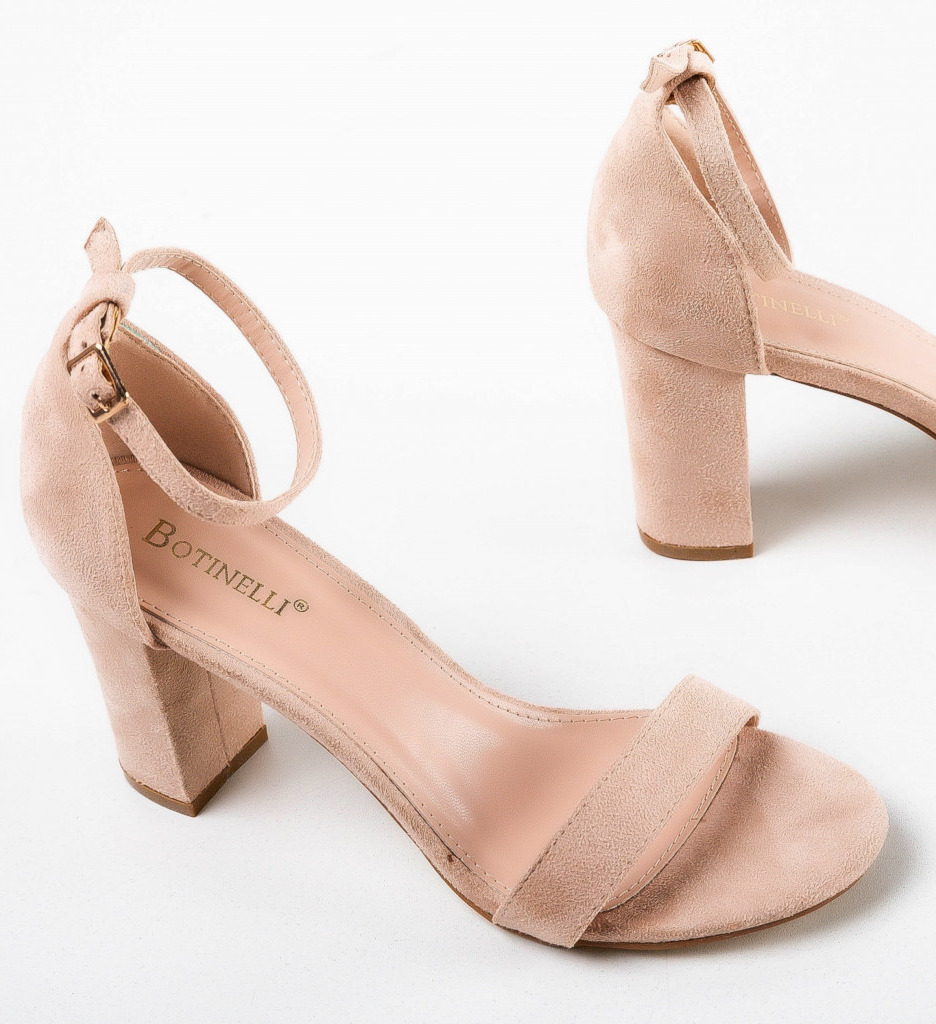 Sandale Lexi Bej | Toc Stabil si Confort - imagine 5