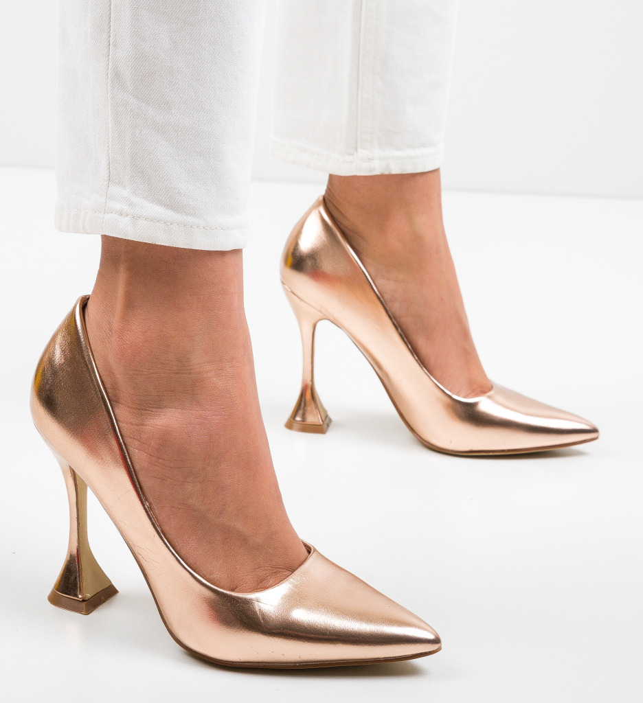 Pantofi Lena Bronz | Eleganță și Stil Refined