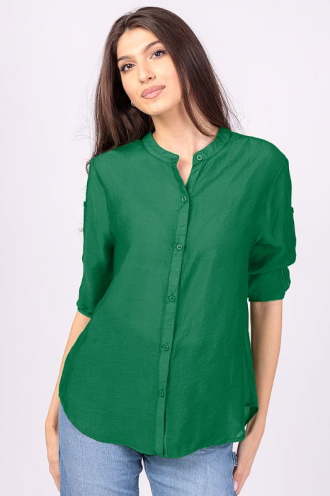 Cămasă Verde Tunică Shopika | Stil Elegant
