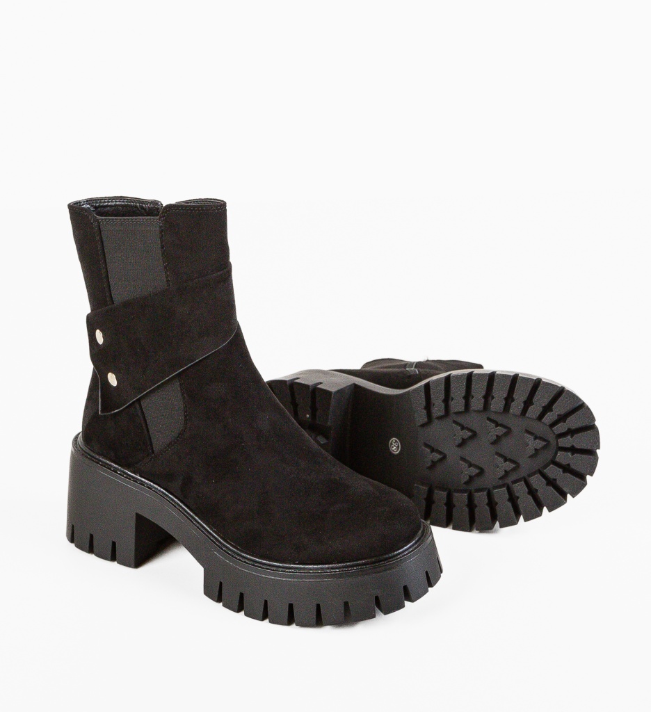 Ghete Dama Argent Negre | Stil și Confort - imagine 7