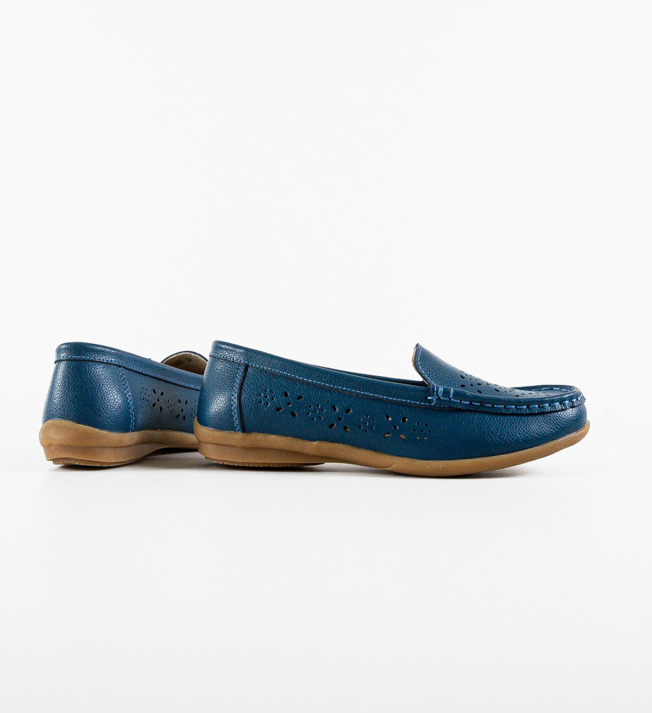 Pantofi Casual Albastri Confortabili - Stil Urban - imagine 3