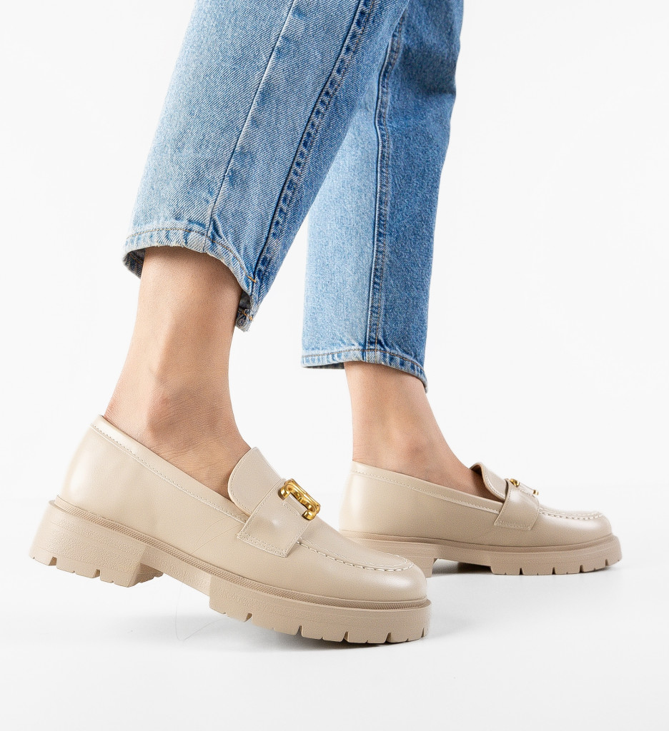 Pantofi Casual Dama Murray Bej Confort - imagine 2