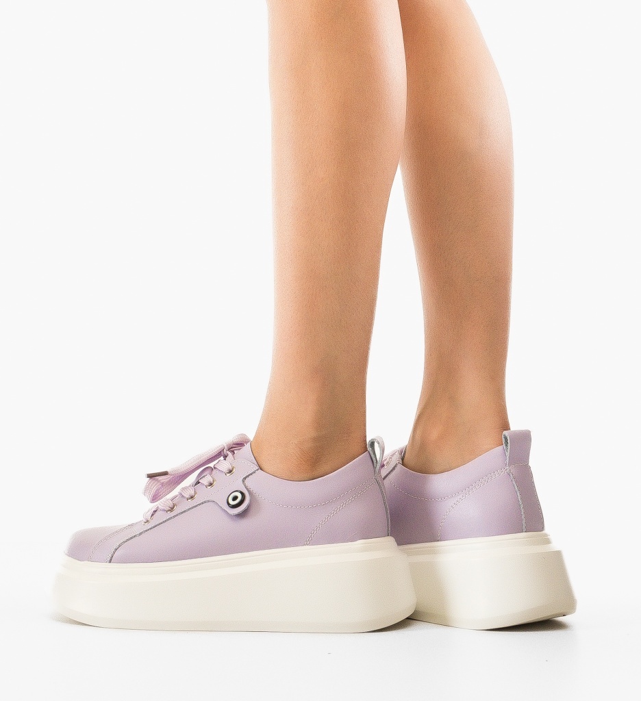 Pantofi Casual Nuandre Mov - Confort și Stil - imagine 2