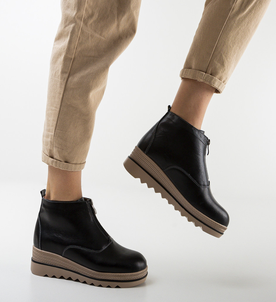 Ghete Coady Negre | Eleganță și Confort - imagine 2