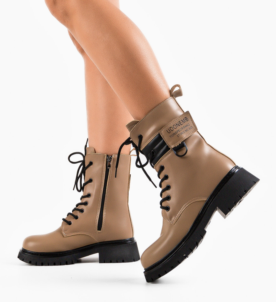 Ghete Dama Khaki Udonem | Stil si Confort - imagine 3
