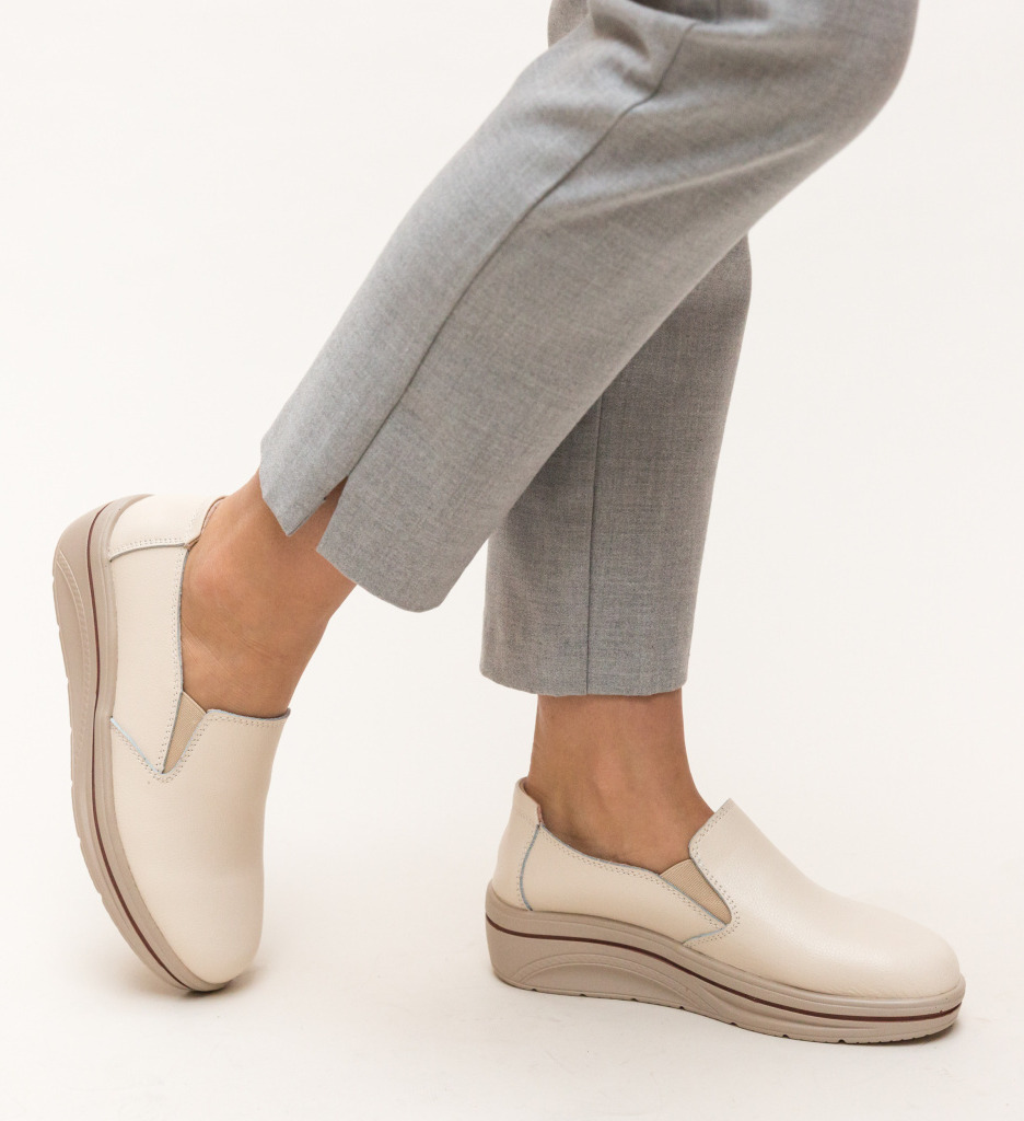 Pantofi Casual Alpino Bej | Confort & Stil Zilnic - imagine 3