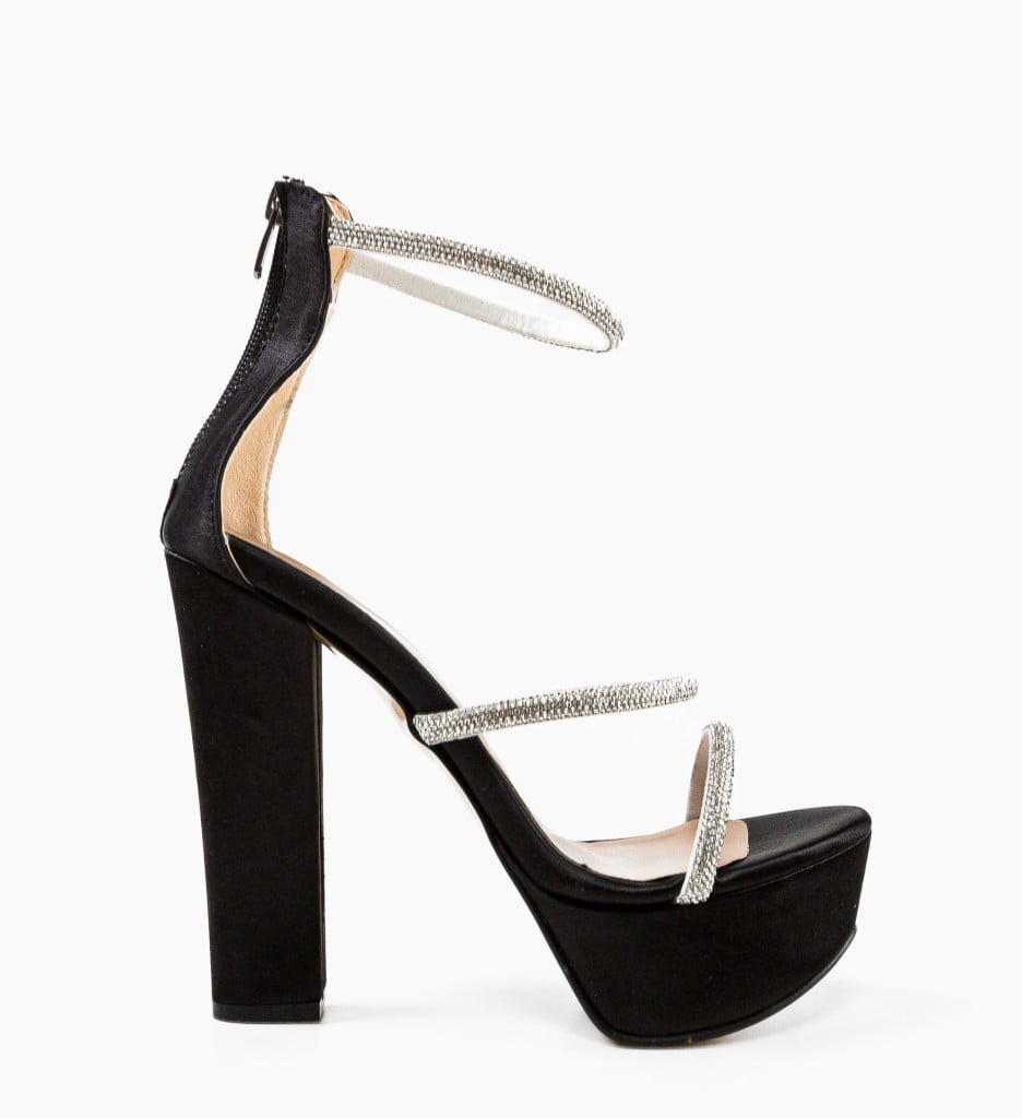 Sandale cu toc Patrysya Negre - Eleganță supremă - imagine 5