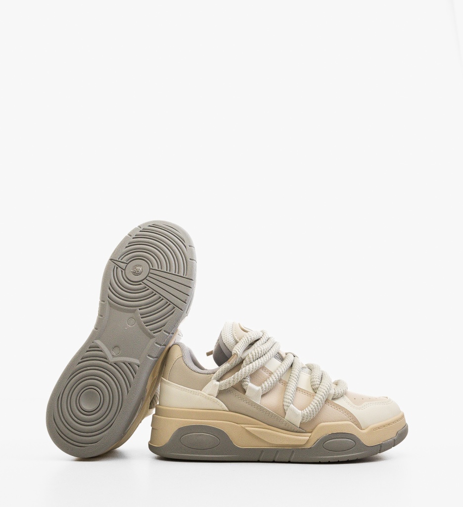 Sneakers Dama Nima Bej | Confort și Stil - imagine 4