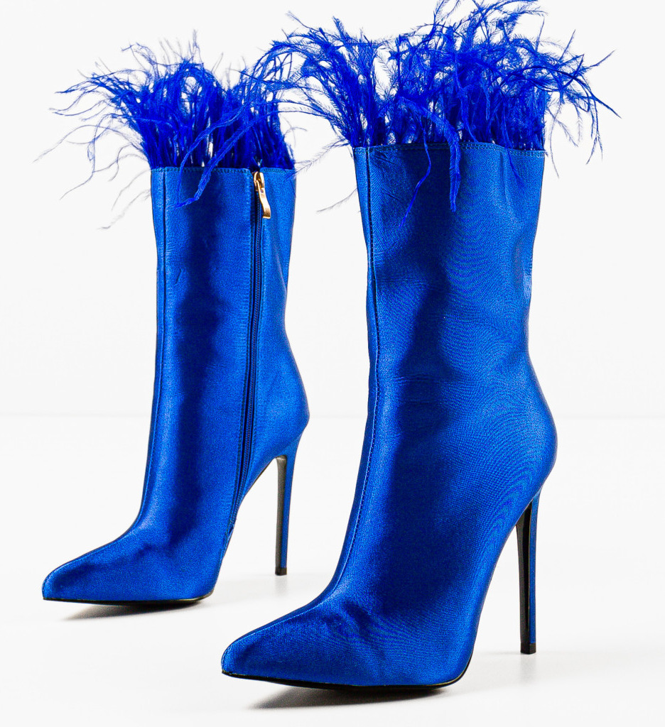 Botine Dama Fuery Albastre - Confort & Stil - imagine 6