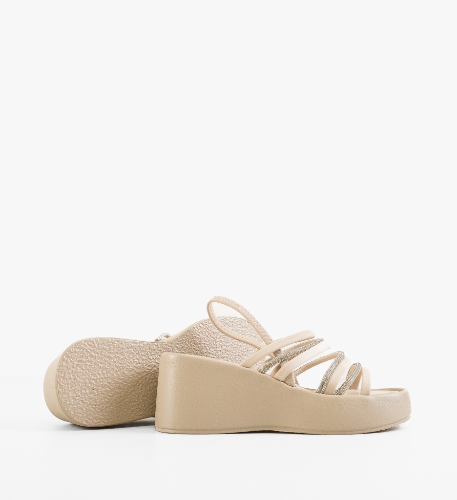 Platforme Dama Popry Bej | Confort și Eleganță - imagine 10