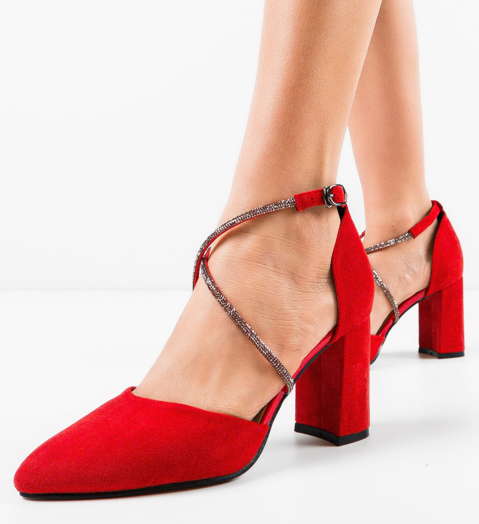 Pantofi Toc Rosii Saekya - Eleganță Maximă