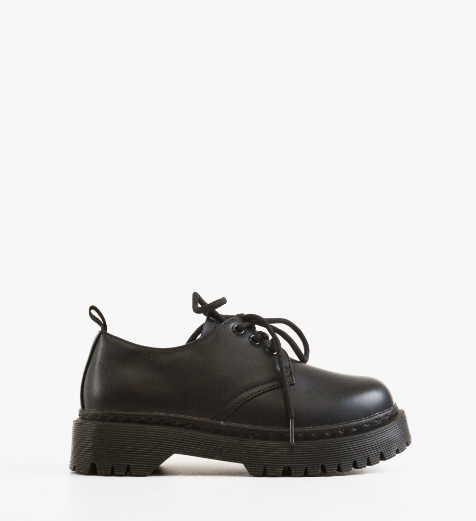 Pantofi Casual Negri Uchen | Stil Zilnic - imagine 8