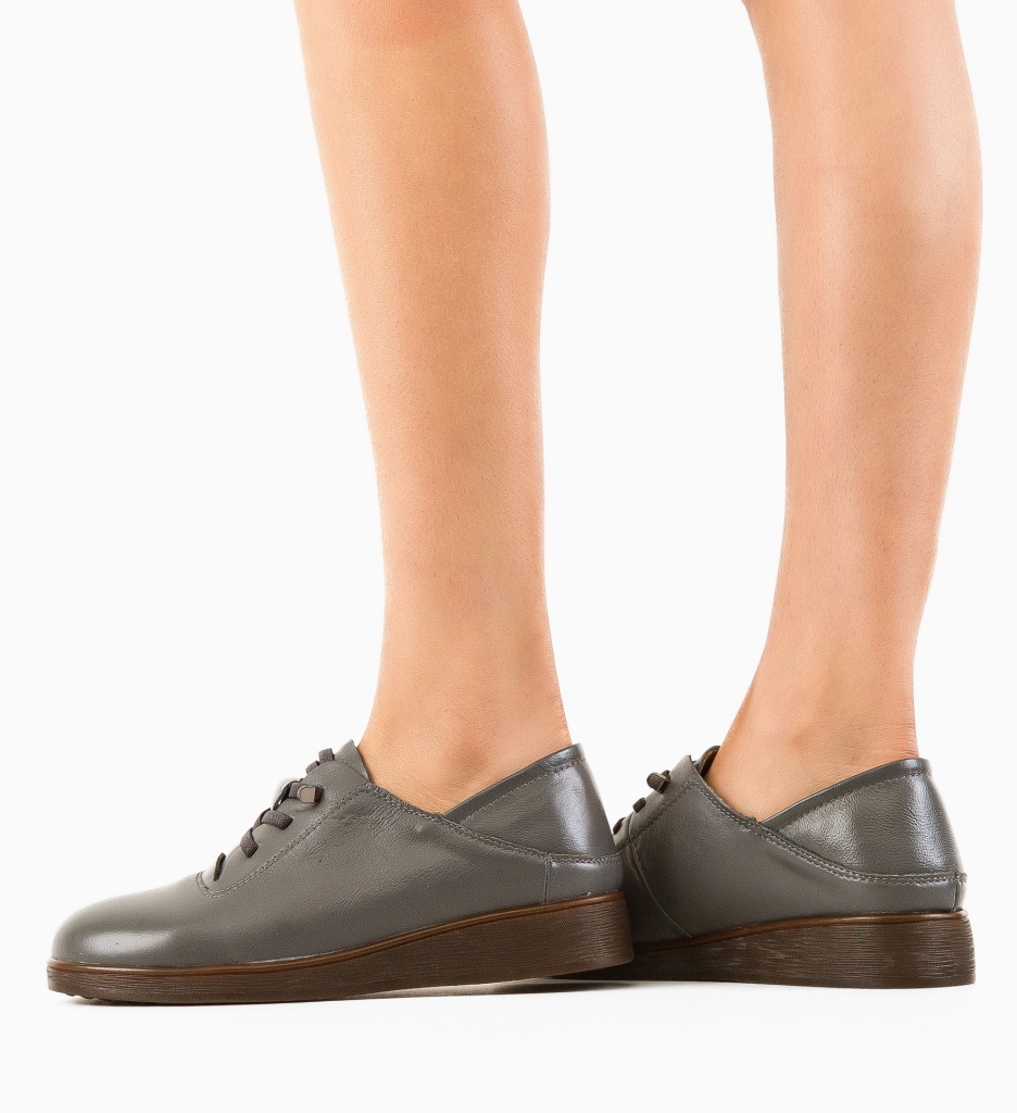 Pantofi Casual Heleg Gri - Confort și Stil Zilnic - imagine 2