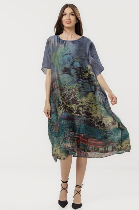 Rochie Eleganta Satinata Shopika - A-Line